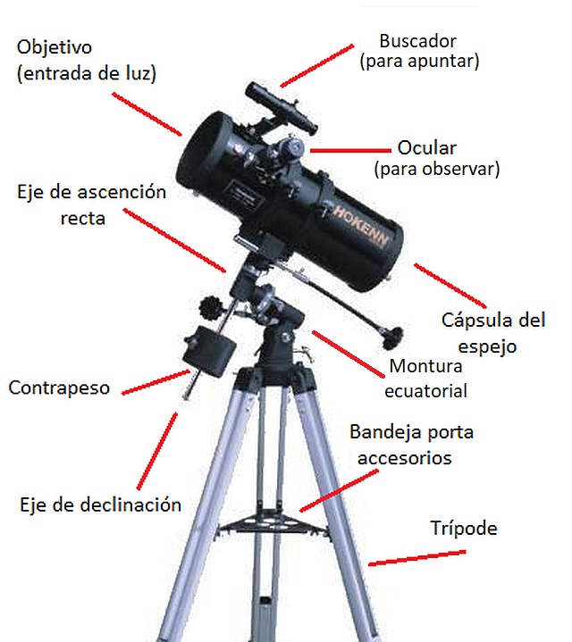 Telescopio Hokenn reflector